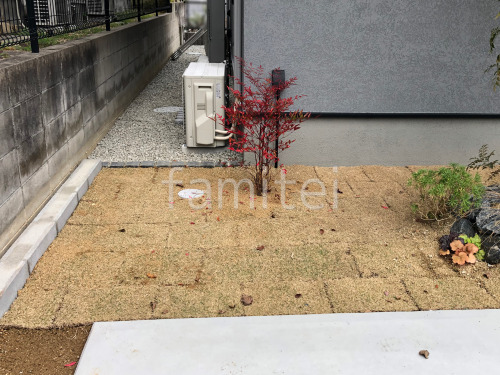 芝生張り 姫高麗芝 下草 植栽