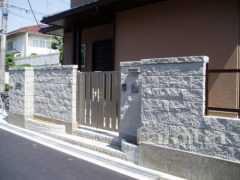 門柱 門扉 埋め込み式ポスト