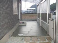 土間 コンクリート テラス屋根1F