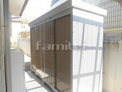 イナバ物置 自転車バイク屋根 立水栓