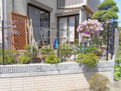 境界フェンス塀 LIXILハイグリッドフェンスN8型