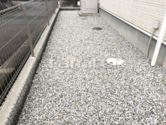 犬走り 防犯砂利敷き バラス砕石