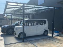 カーポート2台(ワイド) ツイン LIXIL ネスカF フラット屋根