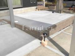 ブロック塀 (化粧ブロック) ユニソン ジャスティ 土間コンクリート 土間コンクリート シンプル