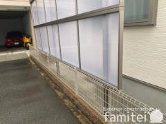 1階テラス屋根 (雨除け) LIXIL スピーネF フラット屋根 スタンダード 壁付