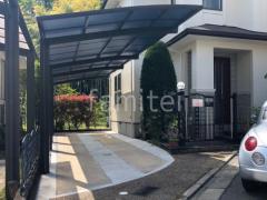 カーポート2台(縦) 連棟 LIXIL ネスカR アール屋根
