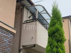 2階ベランダ屋根 YKKAP ソラリアR アール屋根 スタンダード 壁付