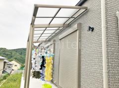 サイクルポート 自転車バイク屋根 三協アルミ カムフィエース アール屋根