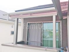 2階ベランダ屋根 YKKAP ソラリアF フラット屋根 スタンダード 壁付