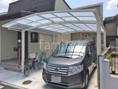 雨除け屋根 人工木材ウッドデッキ カーポート