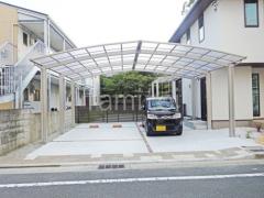 カーポート3台 (横ワイド トリプル) YKKAP アリュース アール屋根