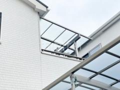 2階ベランダ屋根 LIXIL スピーネF フラット屋根 スタンダード 壁付