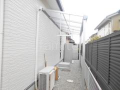 1階テラス屋根 (雨除け) YKKAP ソラリアF フラット屋根 スタンダード 壁付
