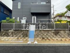 カーポート2台(合掌) YKKAP フェンス 木製調