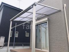 1階テラス屋根 (雨除け) YKKAP ソラリアF フラット屋根 スタンダード 壁付