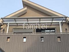 2階ベランダ屋根 YKKAP ソラリアF フラット屋根 スタンダード 壁付