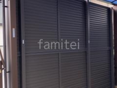 アルミ形材 フェンス LIXIL AB YL3型 横ルーバー3 2段柱 60角 目隠し