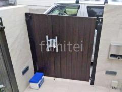 親子両開き 門扉 LIXIL 木製調AA TM1型