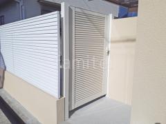 片開き 門扉 LIXIL AB YM1型 横目隠し