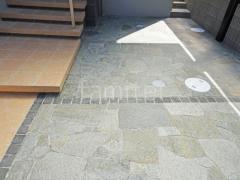 床石貼り 乱形石 東洋石創 ルセルナクォーツ 石英岩