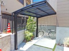 サイクルポート 自転車バイク屋根 LIXIL ネスカR アール屋根