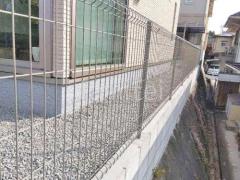ブロック塀 (化粧ブロック) 太陽エコブロックス 普通CB スチールメッシュ フェンス YKKAP イーネット3F型 スチール柱 境界・メッシュ