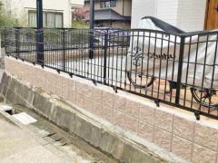 ブロック塀 (化粧ブロック) ユニソン シャモティ アルミ鋳物 フェンス LIXIL キャスティナF型 鋳物