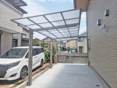 カーポート1台+延長 (1.5台縦連棟) LIXIL ネスカF フラット屋根