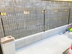 ブロック塀 (化粧ブロック) 太陽エコブロックス 普通CB スチールメッシュ フェンス YKKAP イーネット3F型 スチール柱 境界・メッシュ